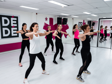 de hele groep tijdens Fiesta WorkOut